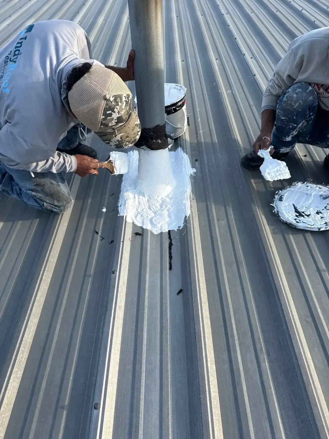 Commercial roof inspection documented in Veedersburg
