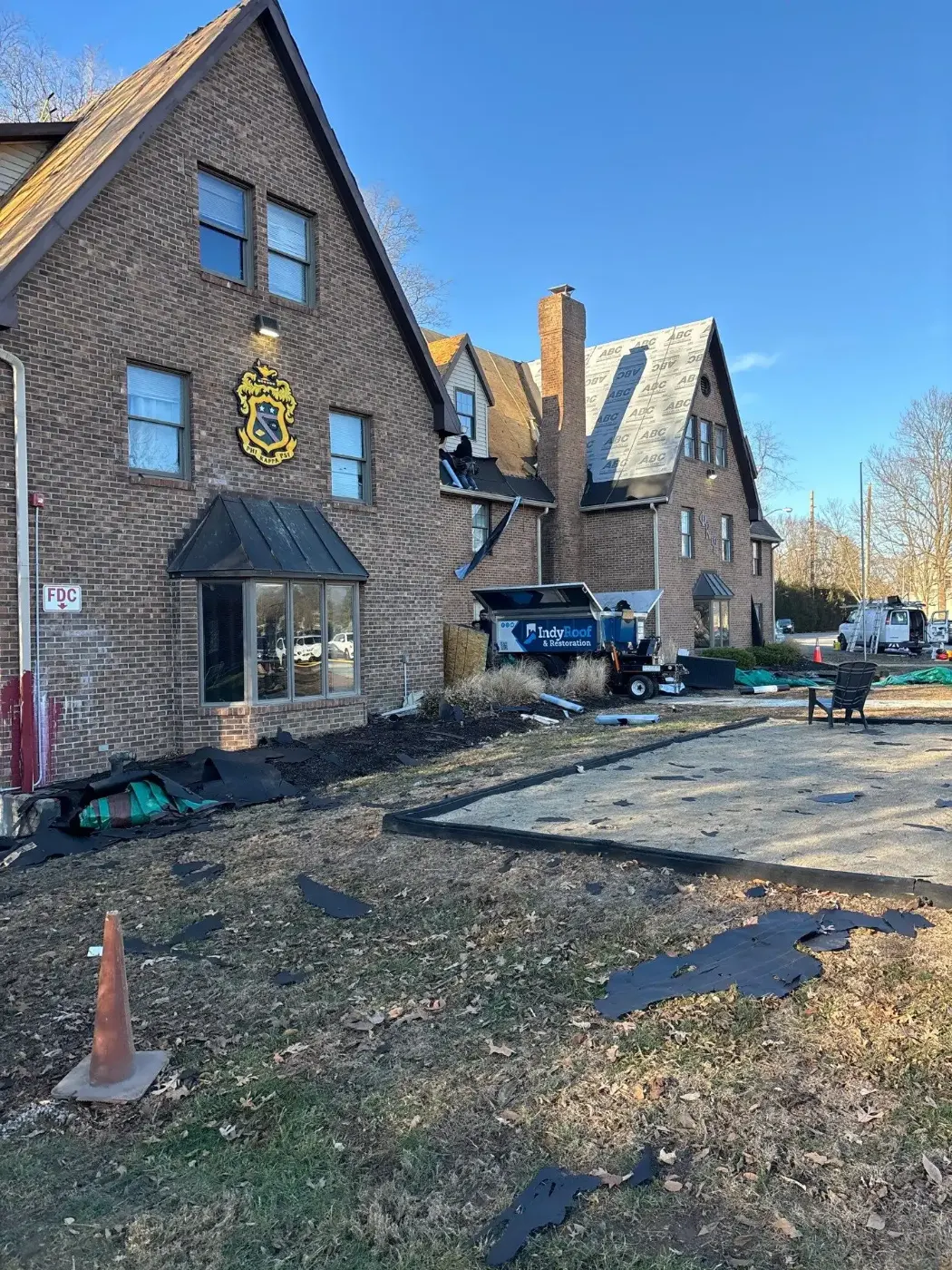 Commercial roof inspection documented in Veedersburg